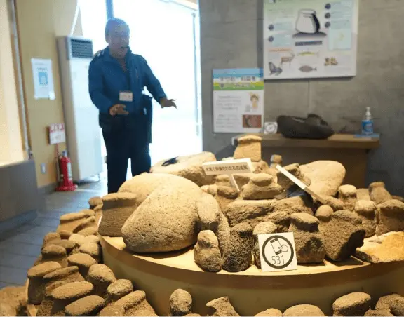 縄文土器などの展示